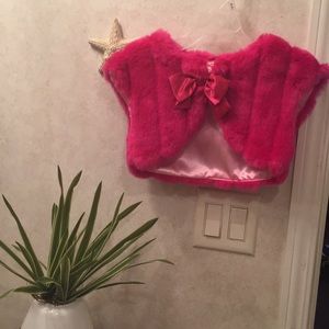 Pink Furry Vest